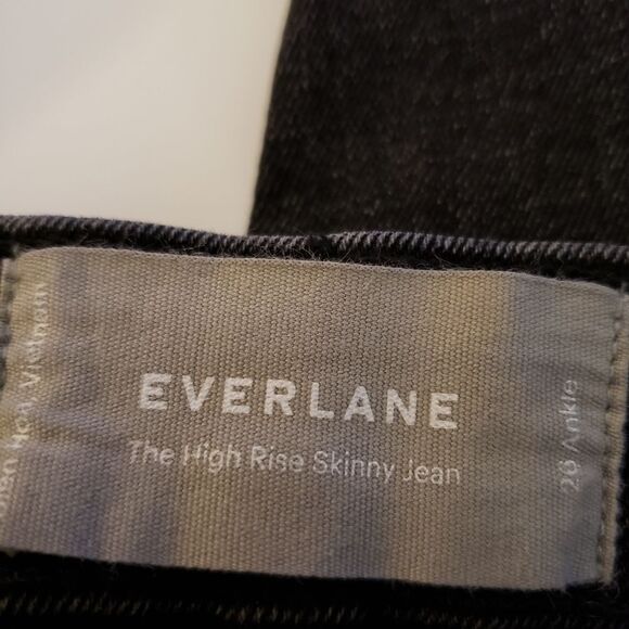 Everlane High Rise Skinny Button Fly Sz 26 - Picture 6 of 8